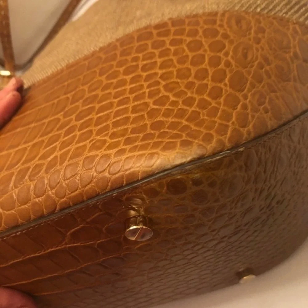 Michael kors collection embossed leather tote bag
